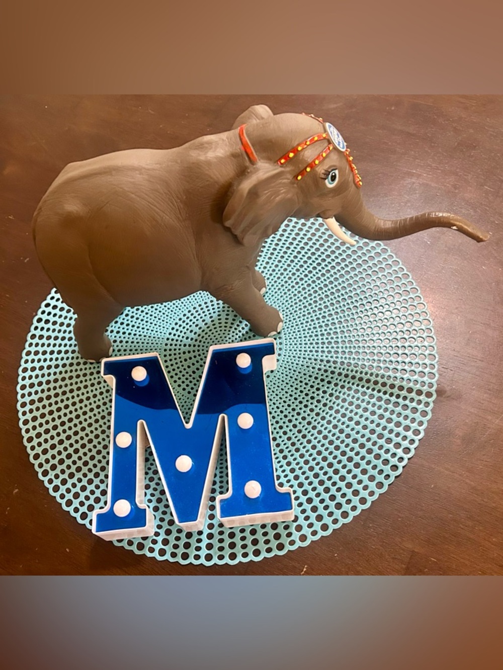 VTG Ringling Brothers Barnum & Bailey Greatest Show on Earth Elephant Toy 15"
